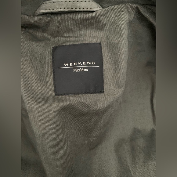 Weekend Max Mara Virtus suede goatskin leather short coat - Picture 8 of 9